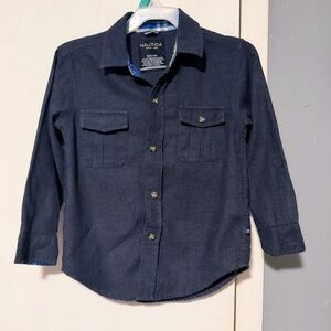 Nautica Kids Dark Blue Long Sleeve Shirt